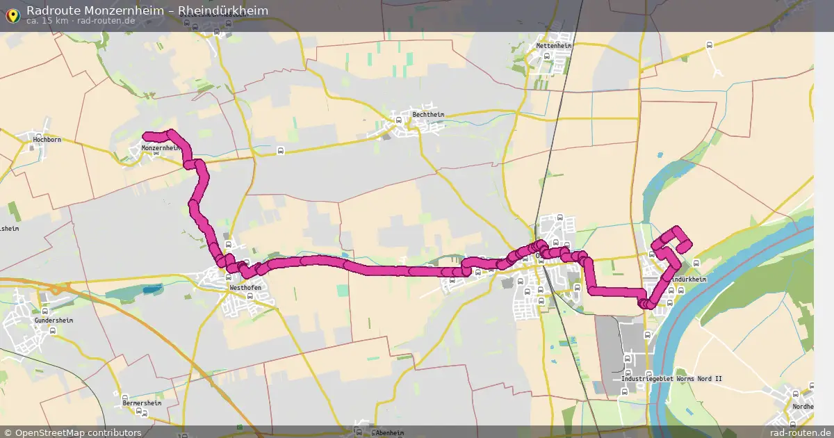Radtour Monzernheim – Rheindürkheim