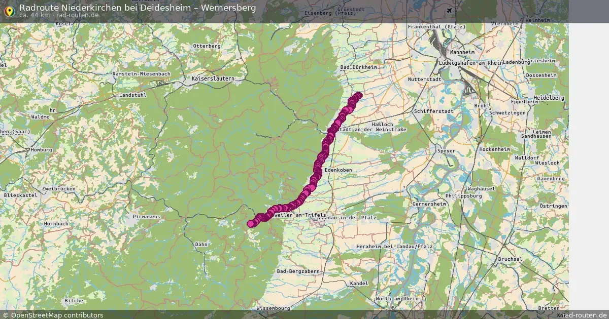 Radtour Niederkirchen Bei Deidesheim – Wernersberg