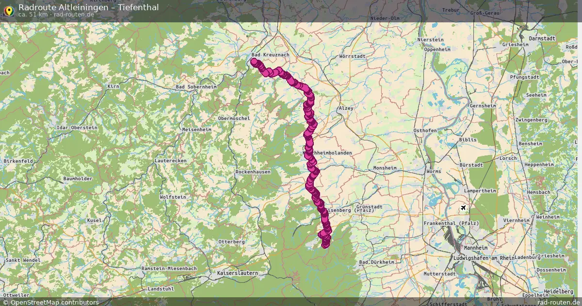 Radtour Altleiningen – Tiefenthal