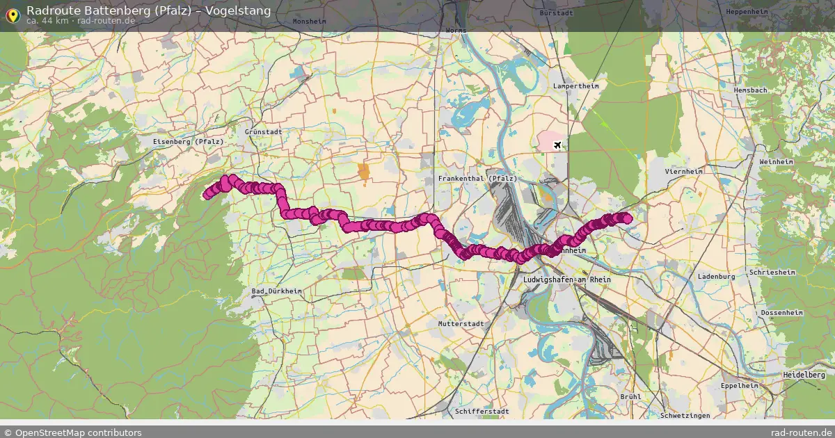 Radtour Battenberg (Pfalz) – Vogelstang