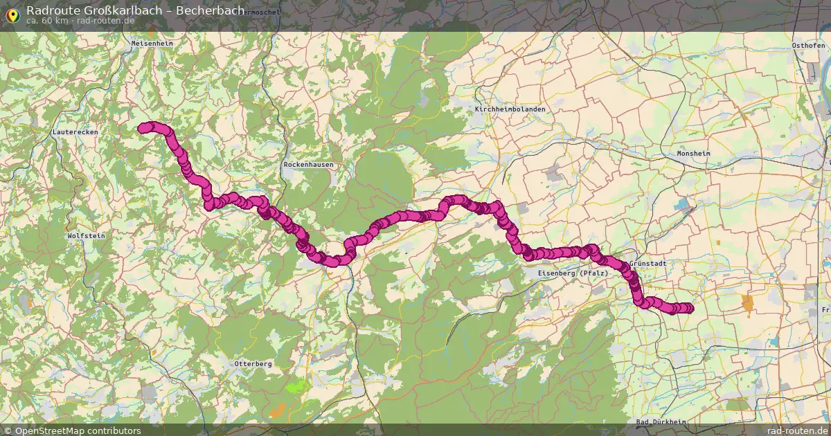 Radtour Großkarlbach – Becherbach