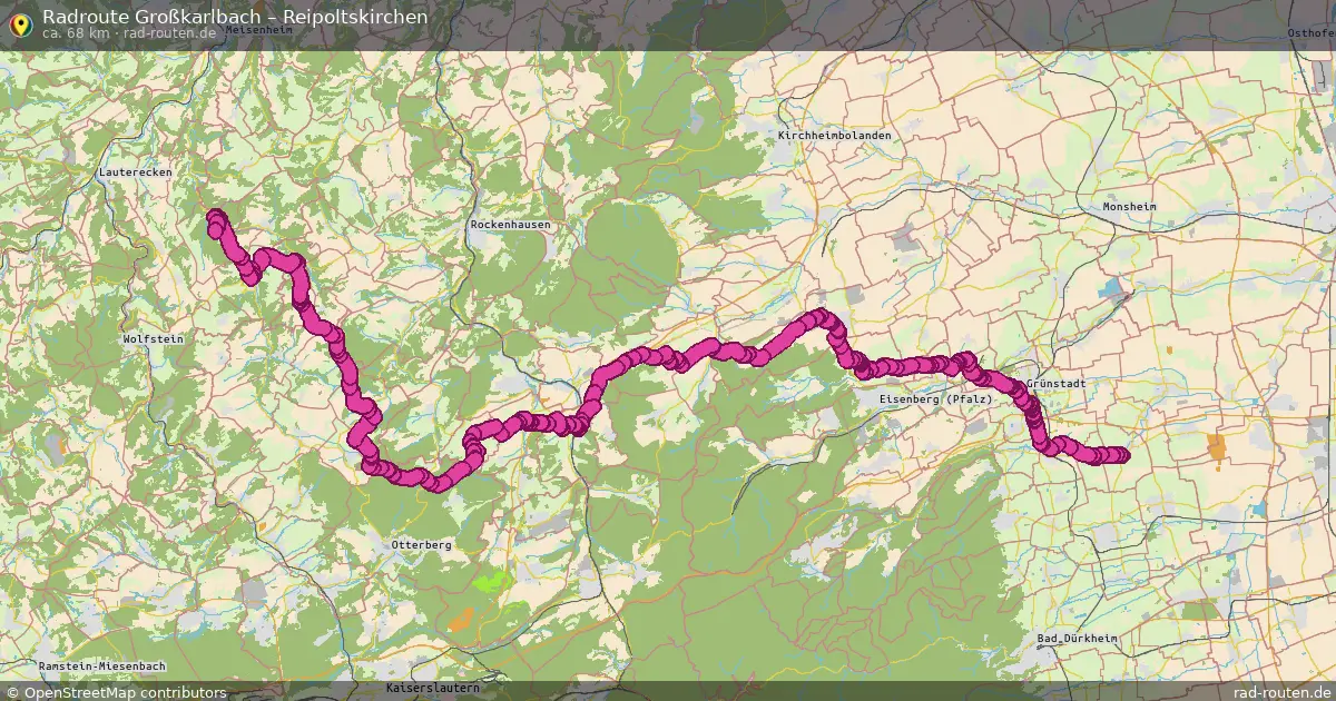 Radtour Großkarlbach – Reipoltskirchen