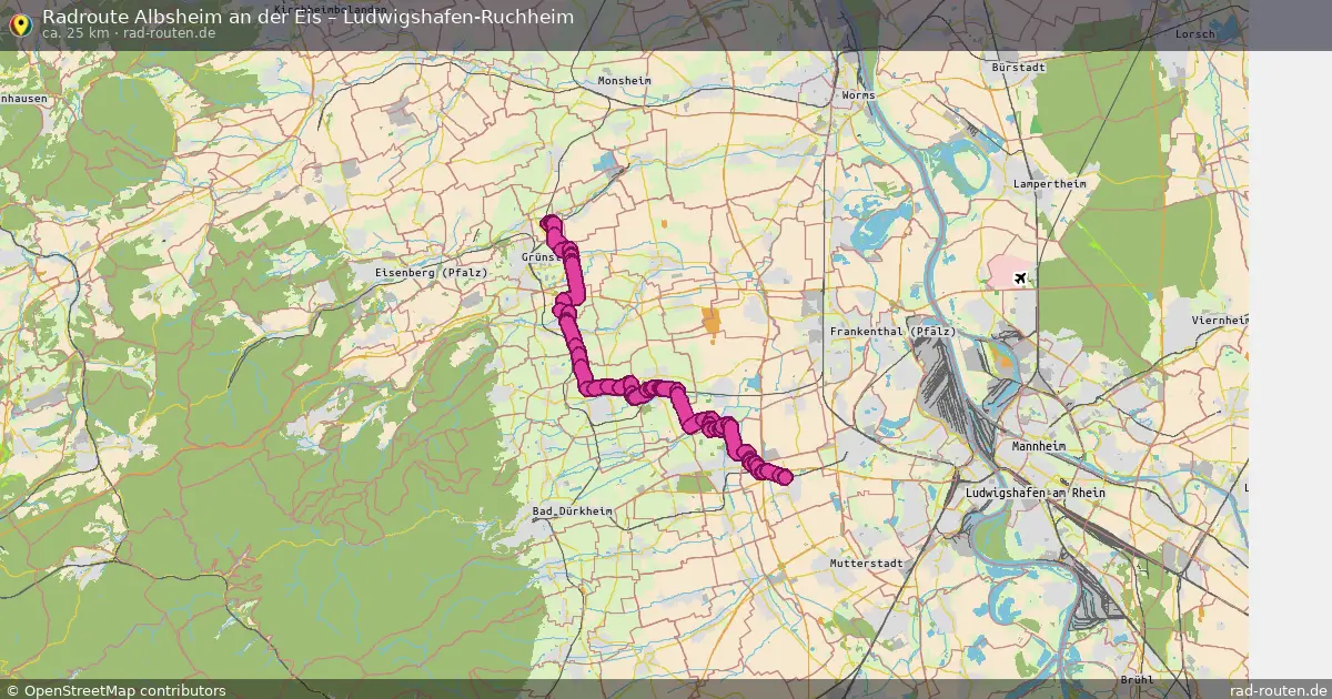 Radtour Albsheim An Der Eis – Ludwigshafen-Ruchheim