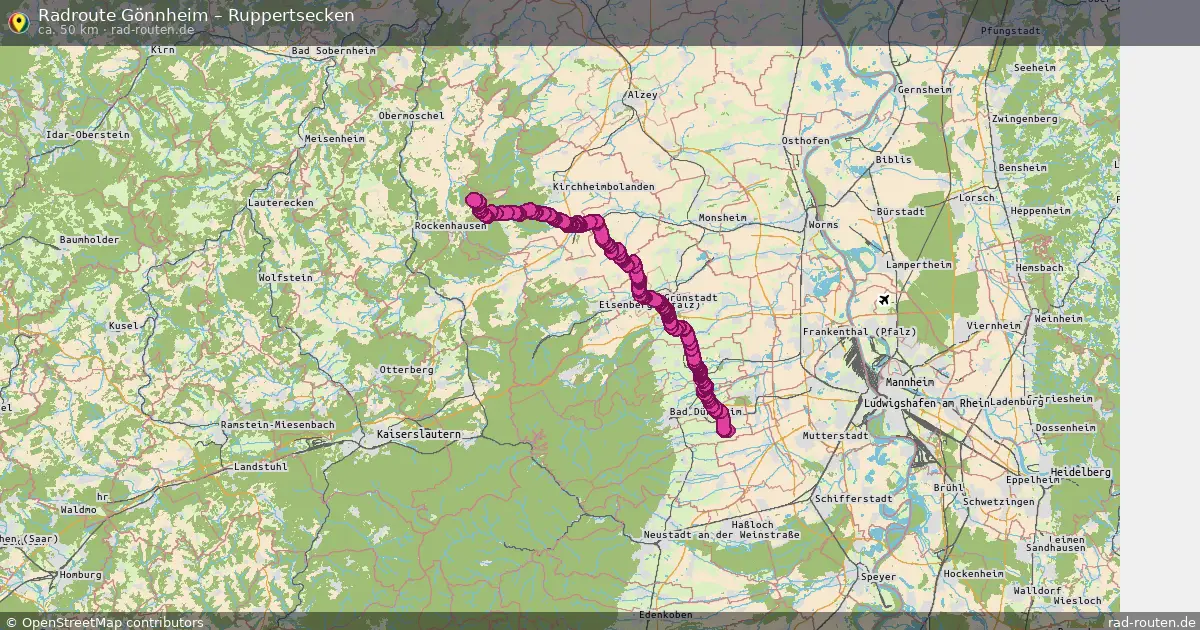 Radtour Gönnheim – Ruppertsecken