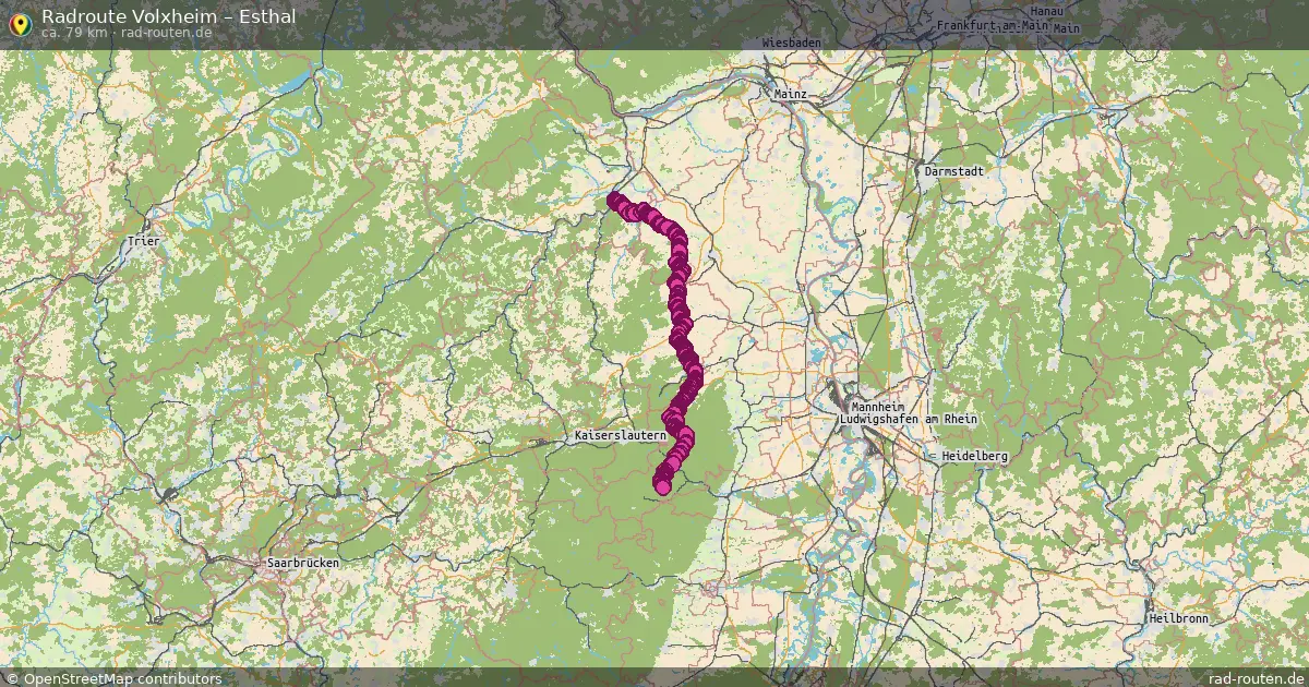 Radtour Volxheim – Esthal