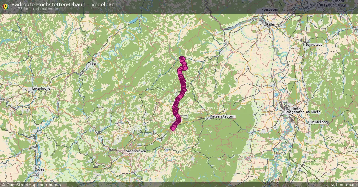 Radtour Hochstetten-Dhaun – Vogelbach