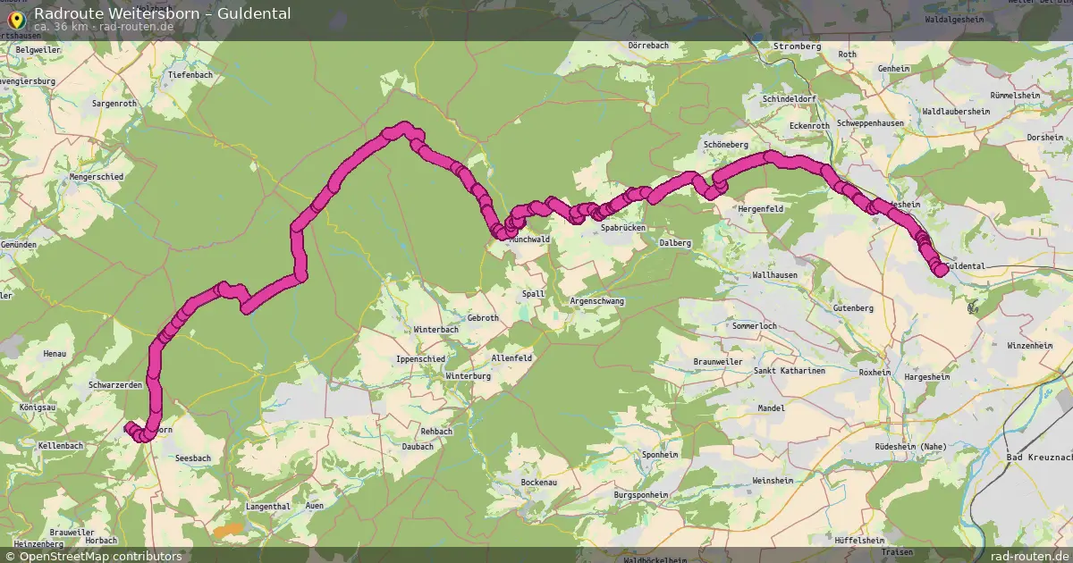 Radtour Weitersborn – Guldental