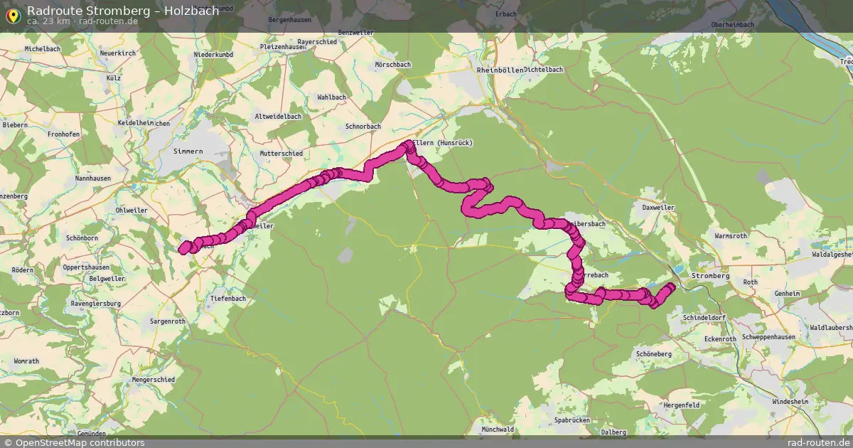 Fahrradroute Stromberg – Holzbach