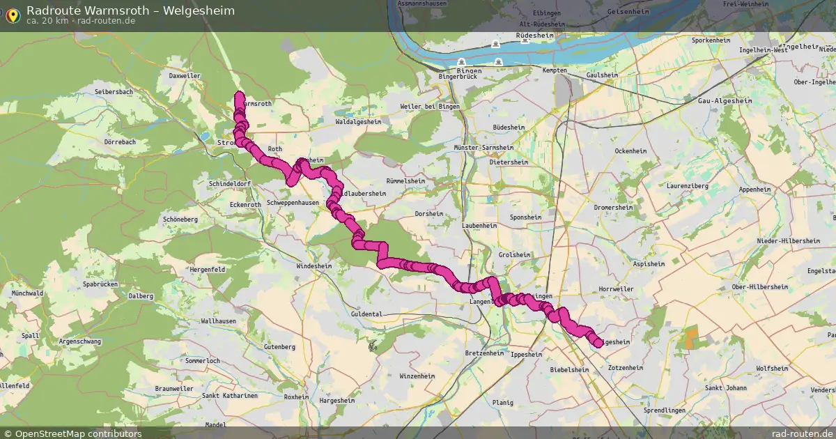 Radtour Warmsroth – Welgesheim