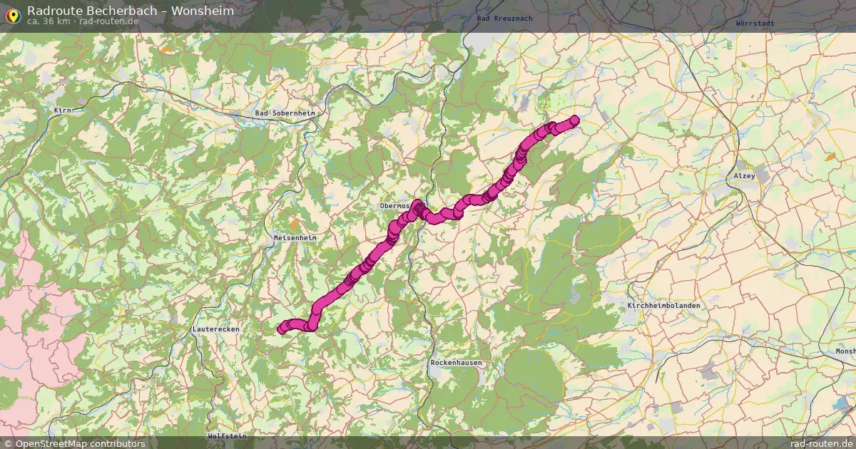 Radtour Becherbach – Wonsheim