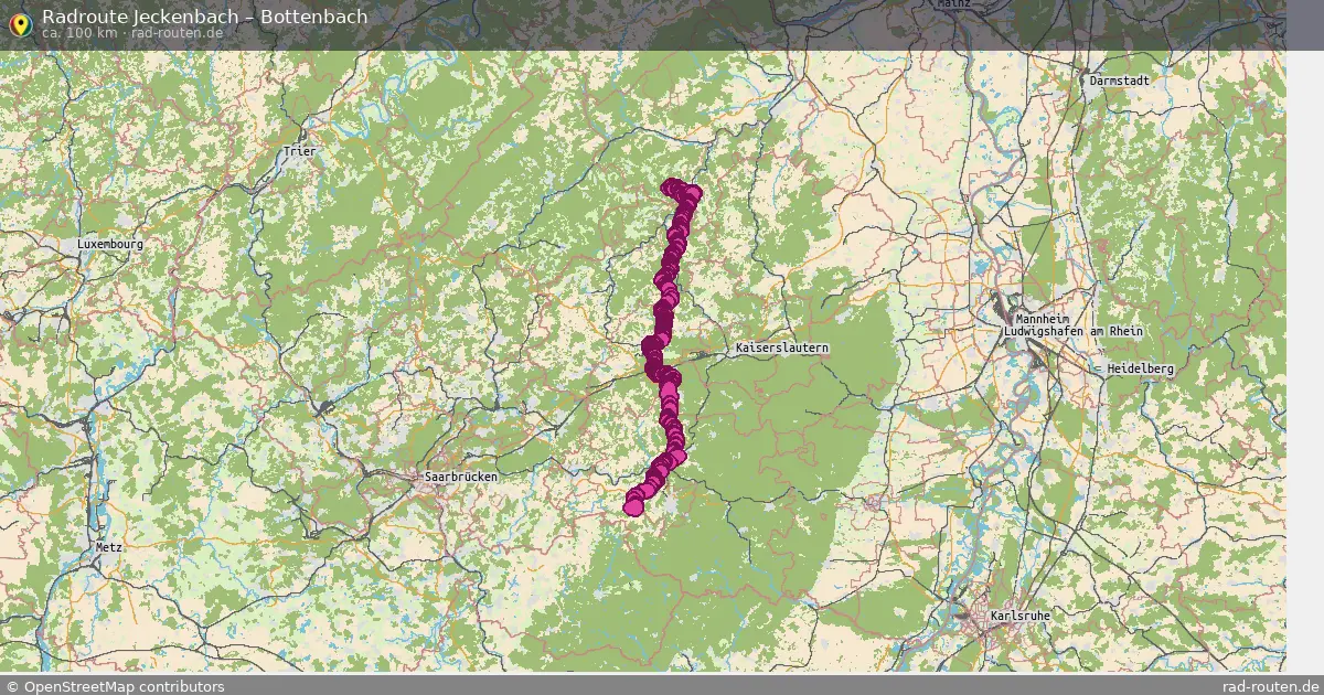 Radtour Jeckenbach – Bottenbach