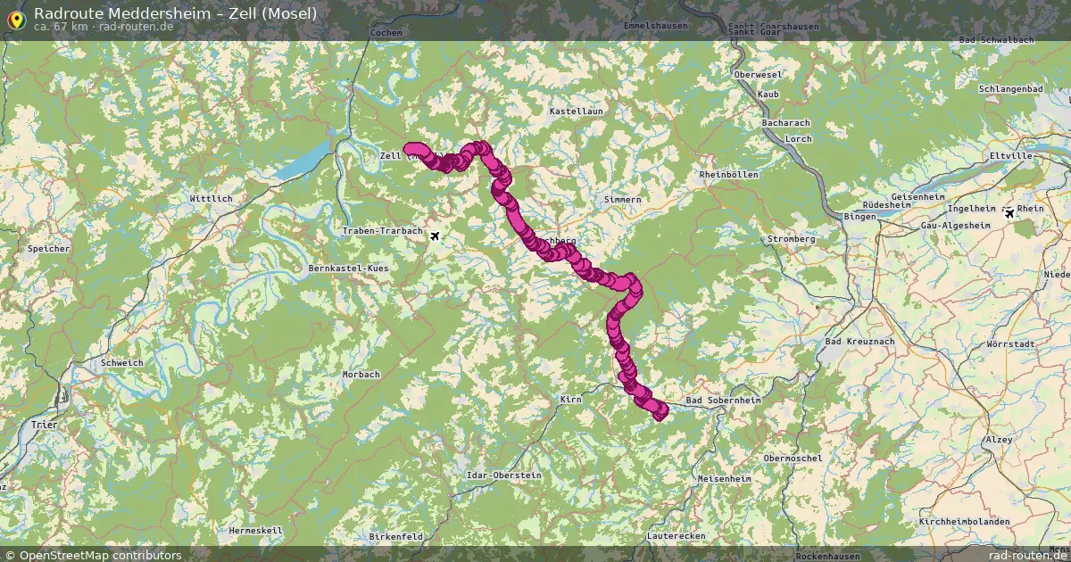 Radtour Meddersheim – Zell (Mosel)