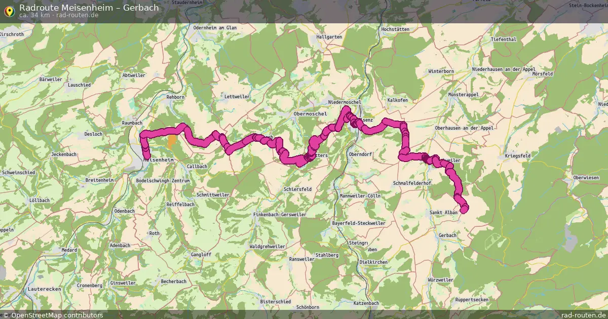Radtour Meisenheim – Gerbach