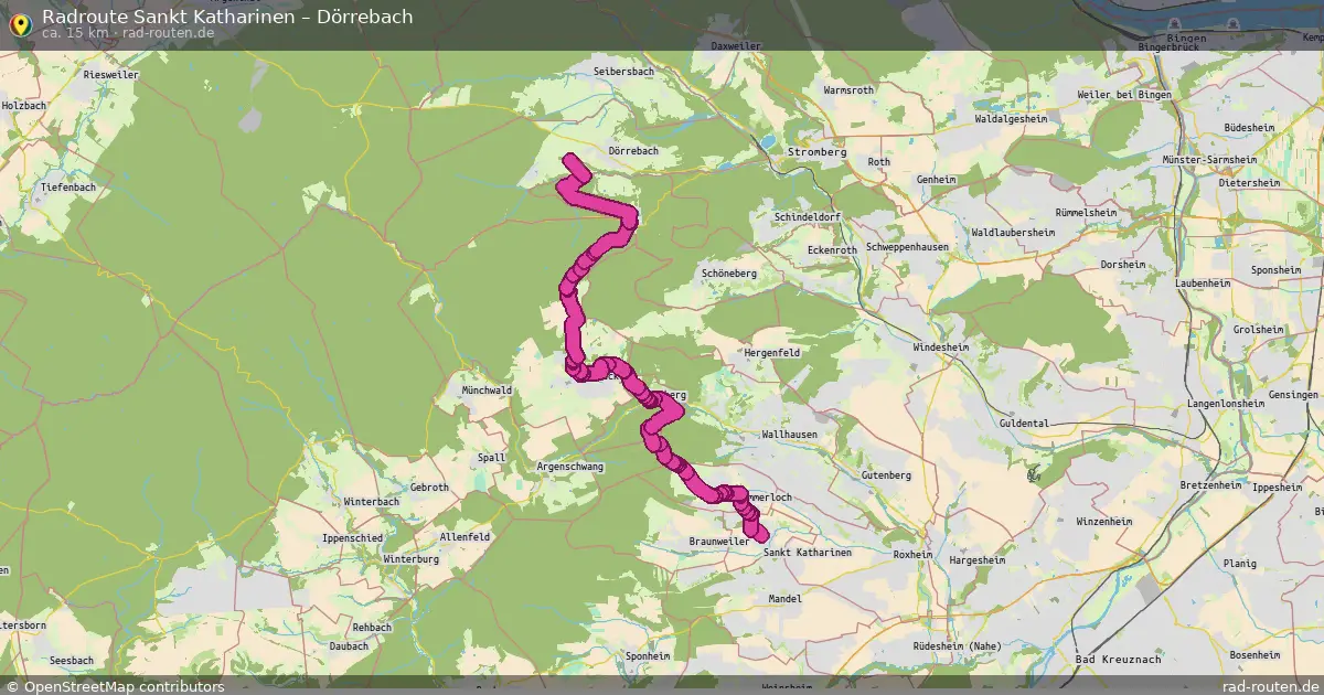 Fahrradroute Sankt Katharinen – Dörrebach (15 km) – Rad-Routen.de