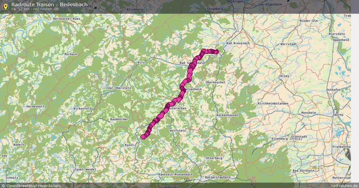 Radtour Traisen – Bedesbach