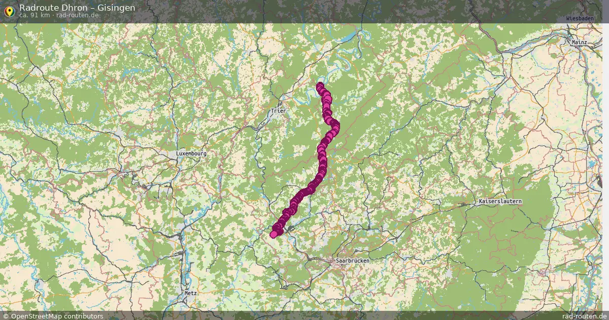 Fahrradroute Dhron – Gisingen