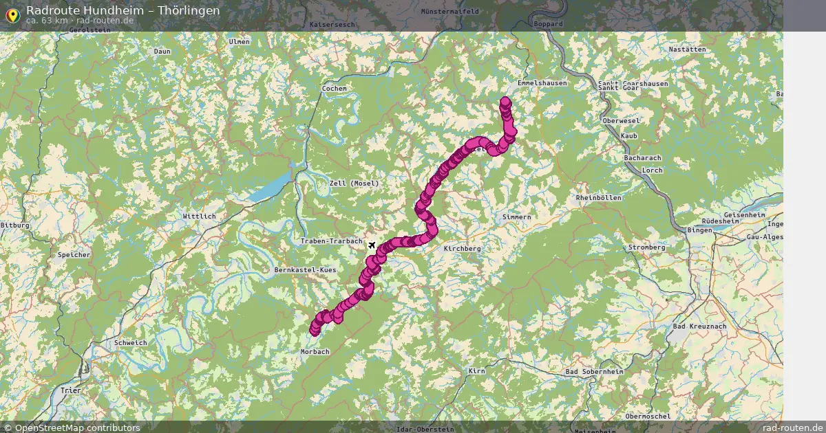 Fahrradroute Hundheim – Thörlingen