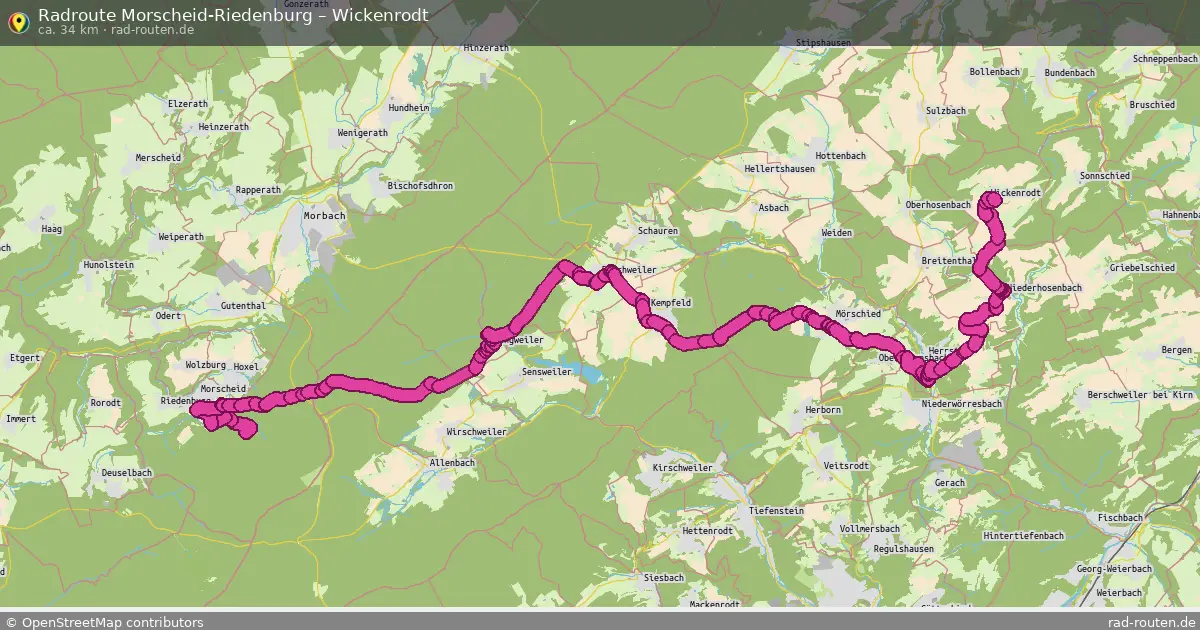 Radtour Morscheid-Riedenburg – Wickenrodt