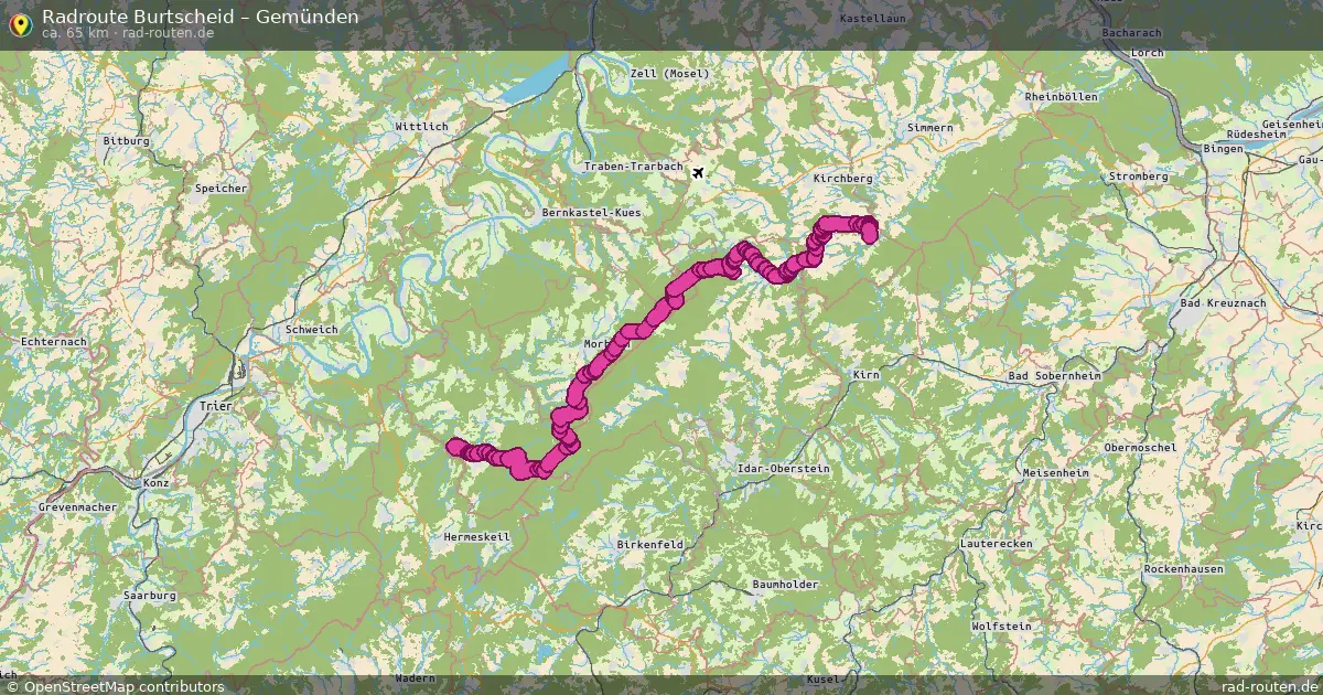 Fahrradroute Burtscheid – Gemünden