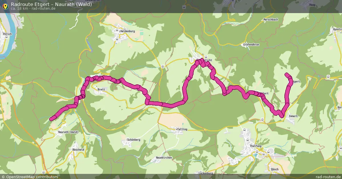 Radtour Etgert – Naurath (Wald)