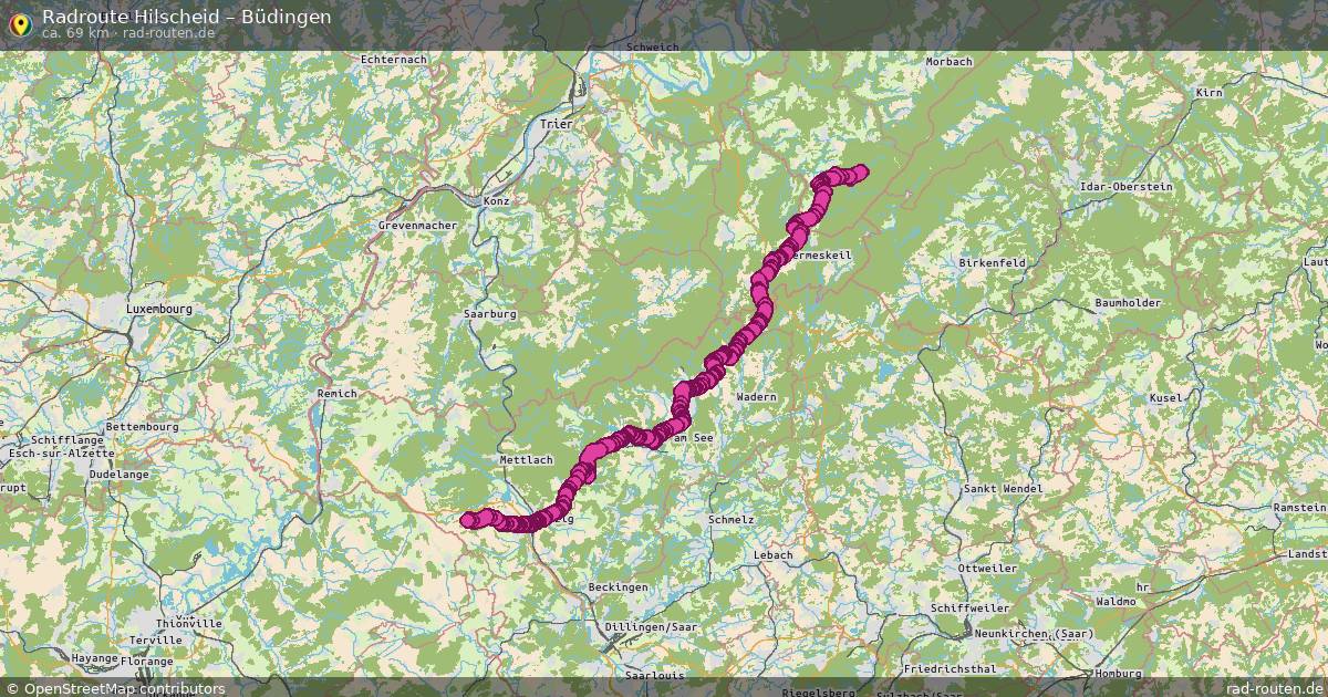 Fahrradroute Hilscheid – Büdingen