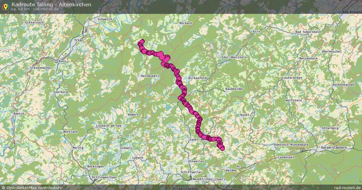 Fahrradroute Talling – Altenkirchen