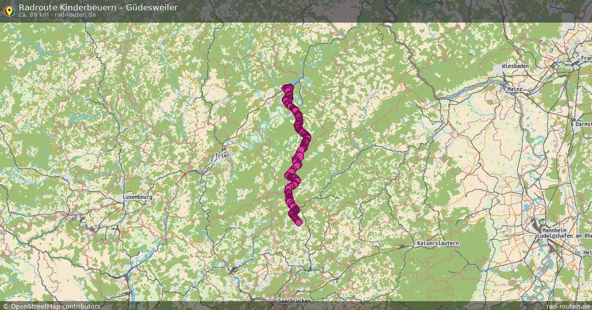 Radtour Kinderbeuern – Güdesweiler