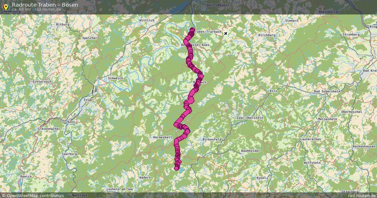 Fahrradroute Traben – Bosen