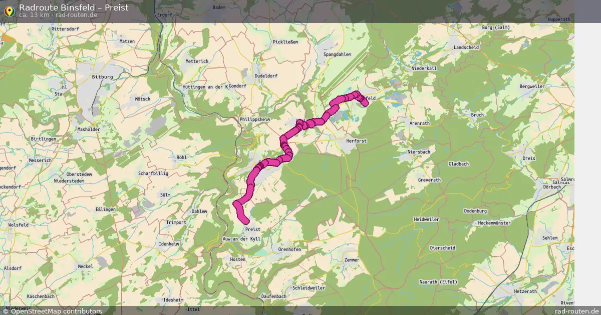 Radtour Binsfeld – Preist