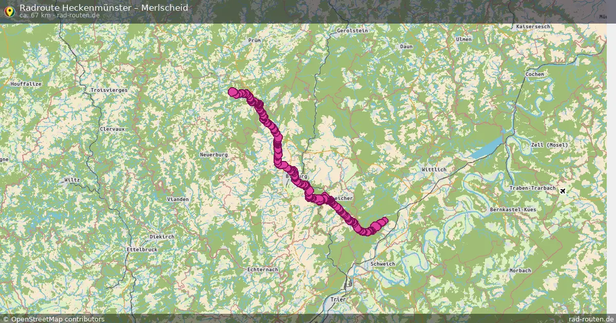Fahrradroute Heckenmünster – Merlscheid