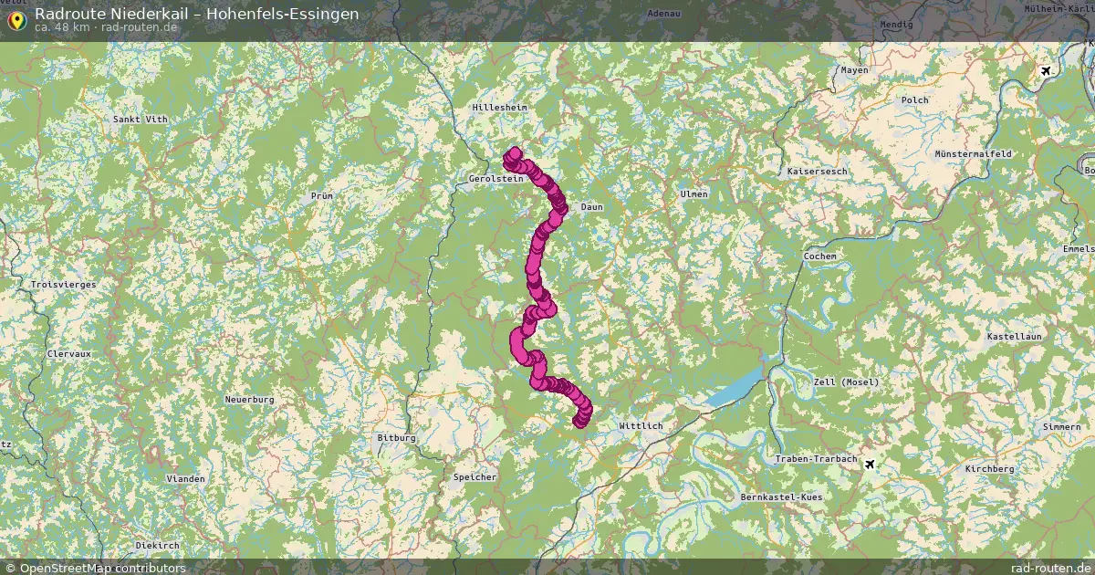 Radtour Niederkail – Hohenfels-Essingen