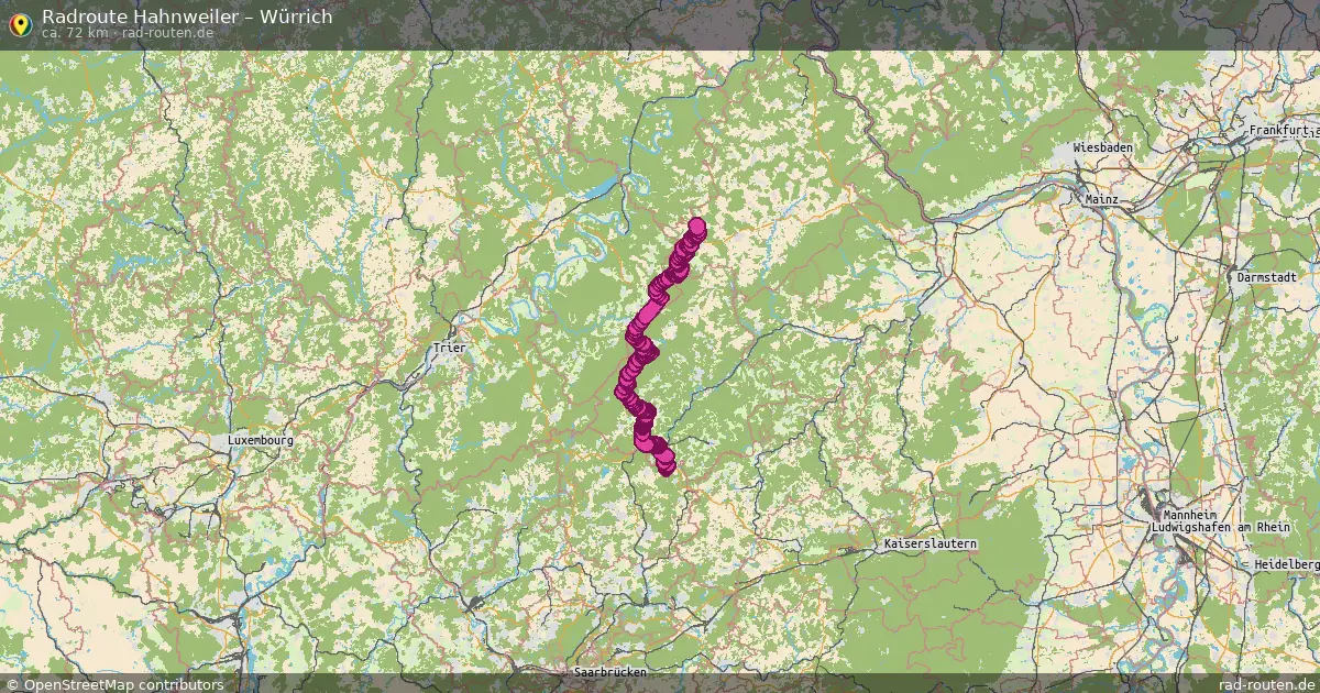 Radtour Hahnweiler – Würrich