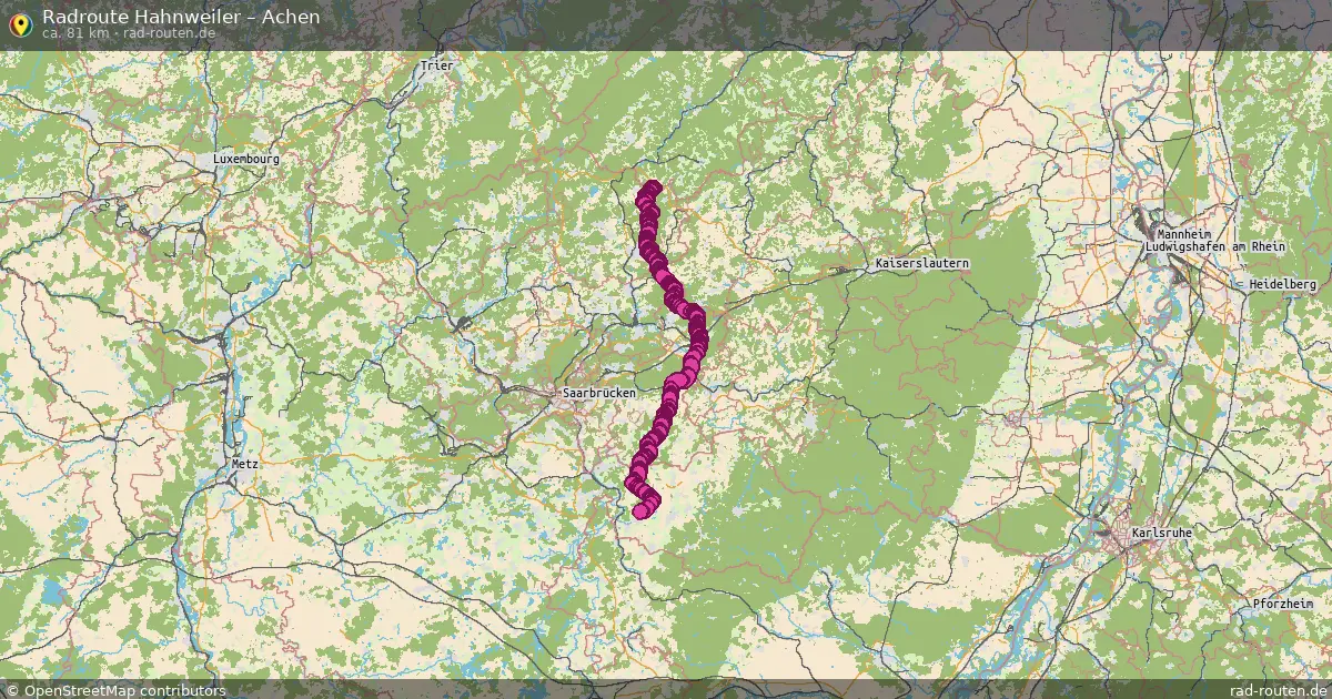 Radtour Hahnweiler – Achen