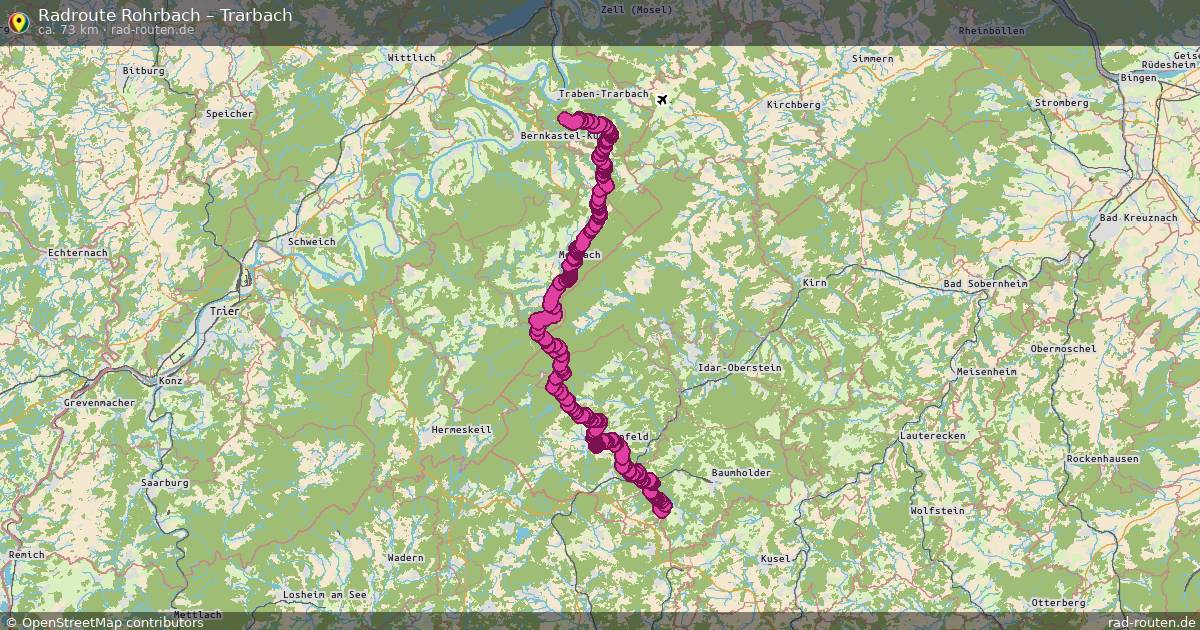 Fahrradroute Rohrbach – Trarbach