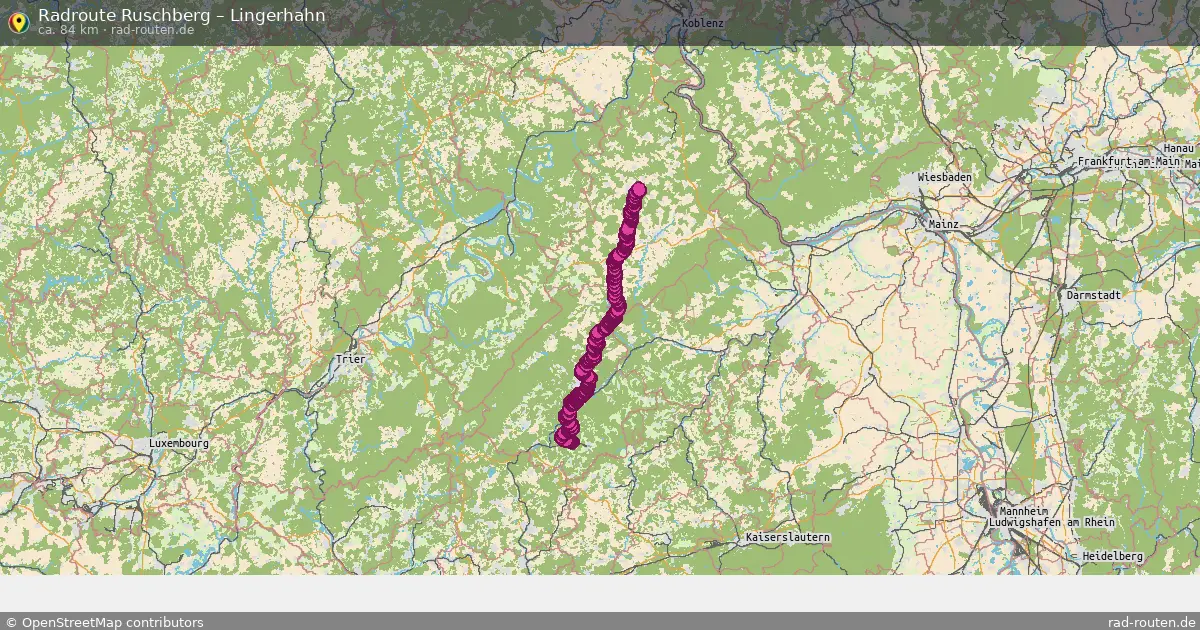 Radtour Ruschberg – Lingerhahn