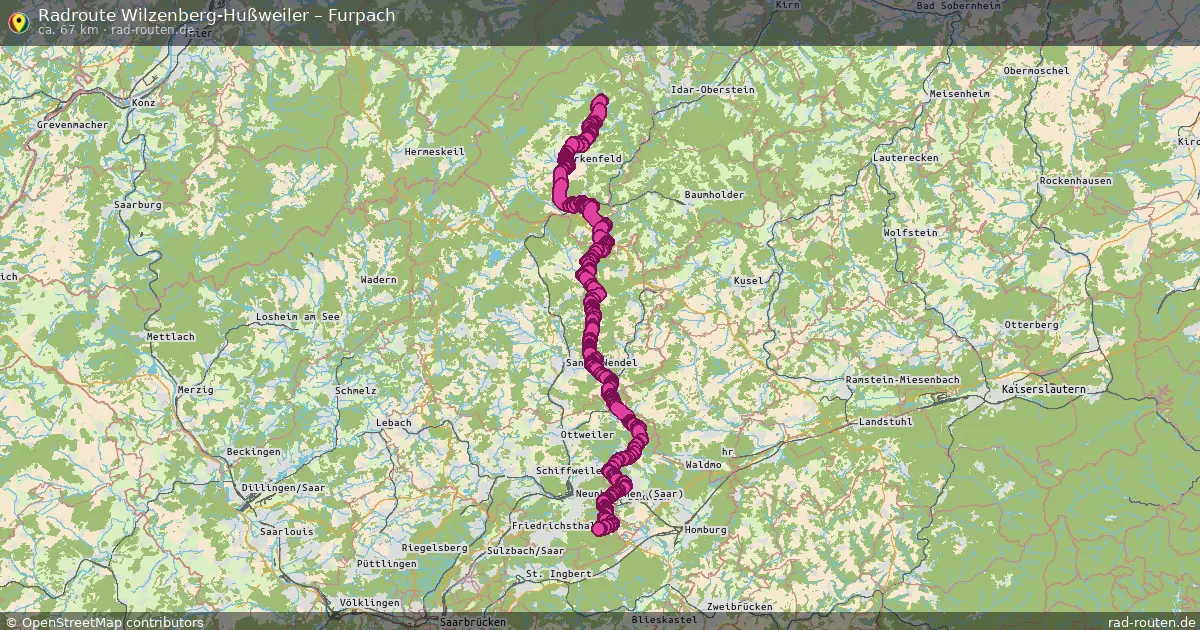 Radtour Wilzenberg-Hußweiler – Furpach
