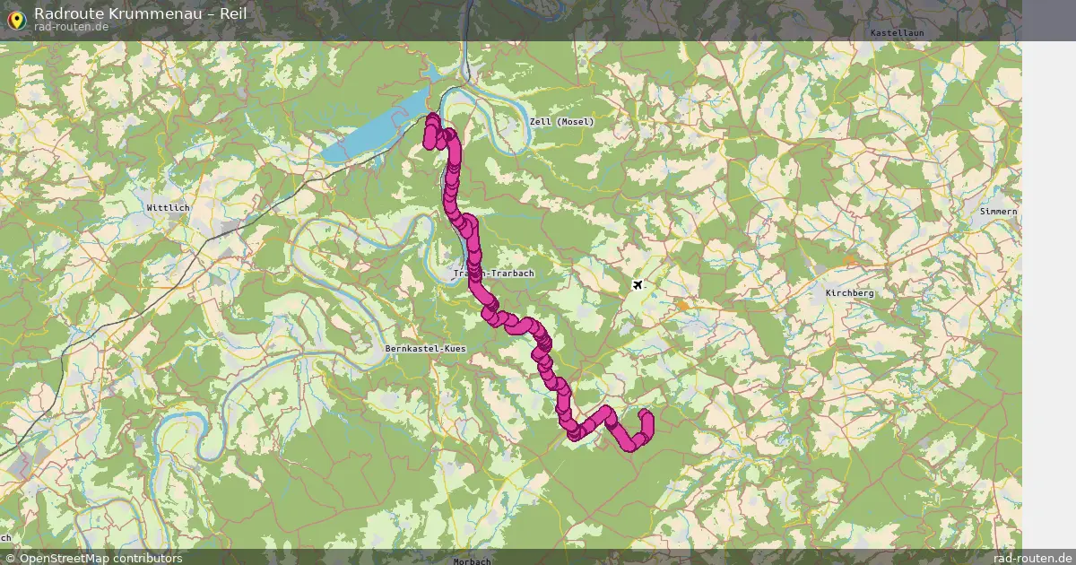 Fahrradroute Krummenau – Reil