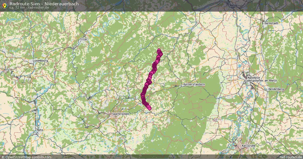 Radtour Sien – Niederauerbach