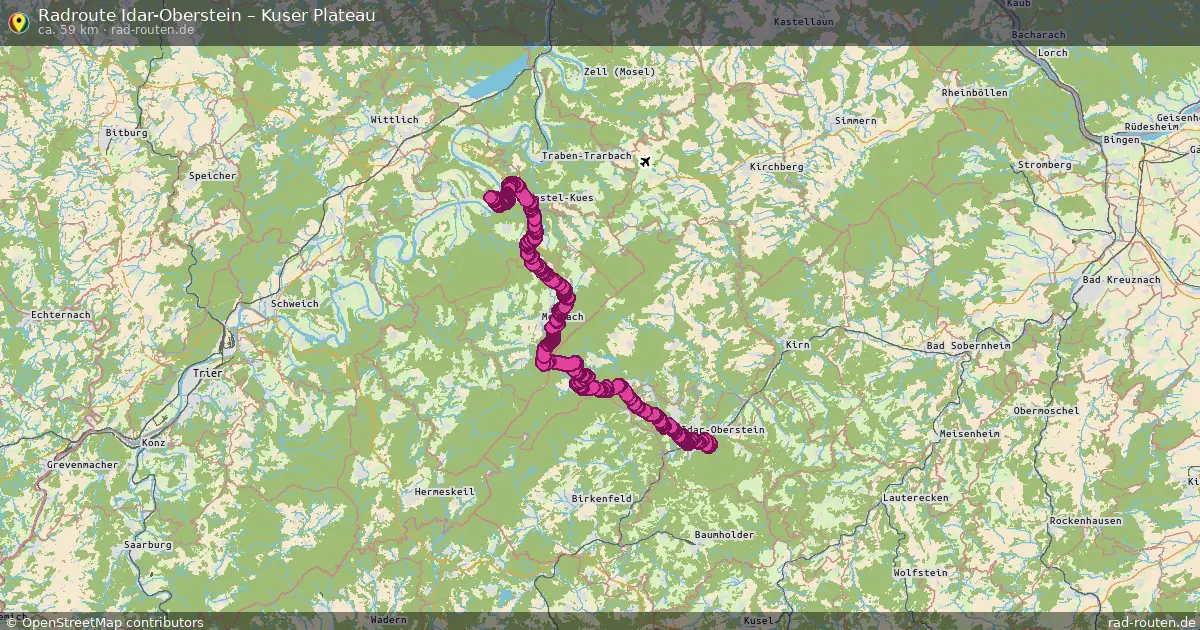 Radtour Idar-Oberstein – Kuser Plateau
