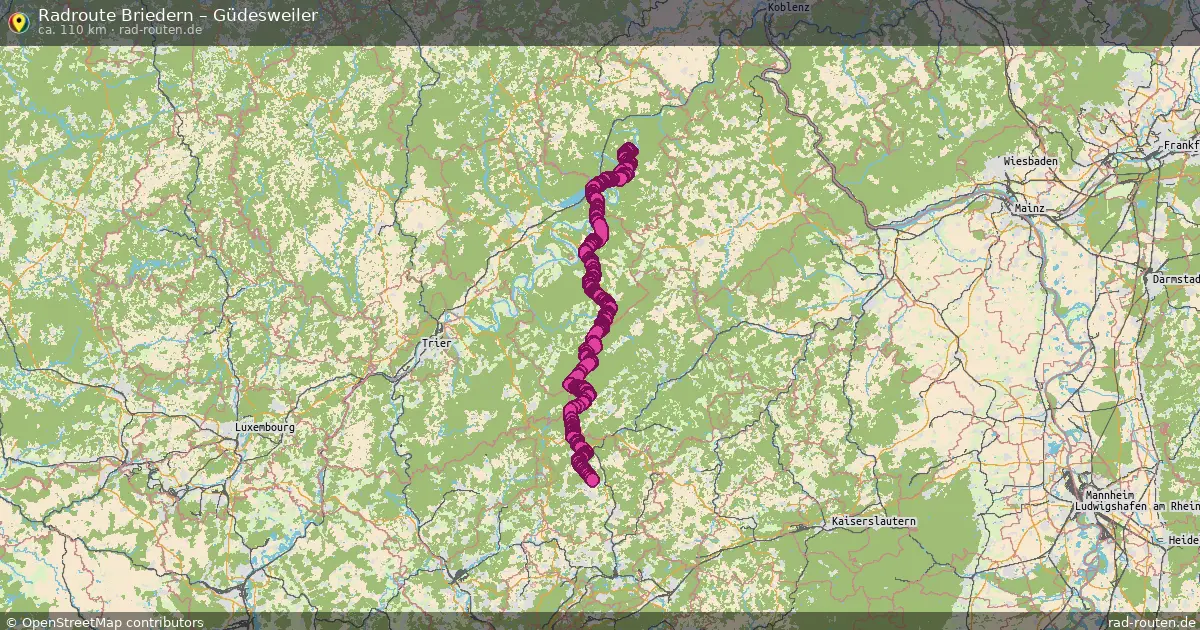 Radtour Briedern – Güdesweiler