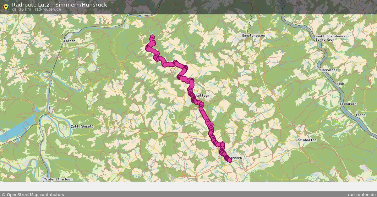 Radtour Lütz – Simmern Hunsrück