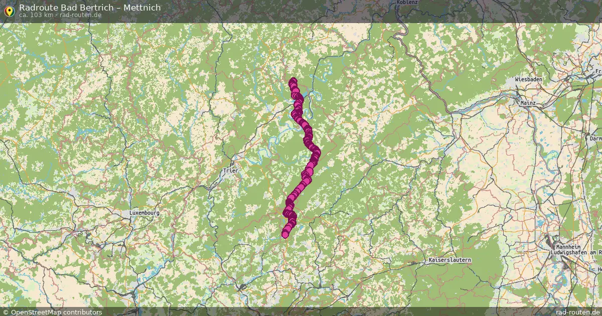 Radtour Bad Bertrich – Mettnich