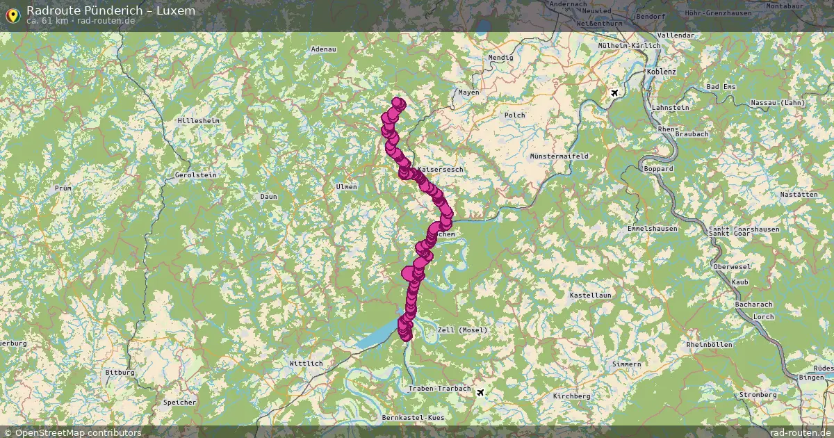 Radtour Pünderich – Luxem
