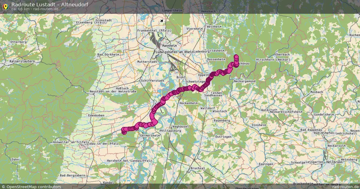 Radtour Lustadt – Altneudorf