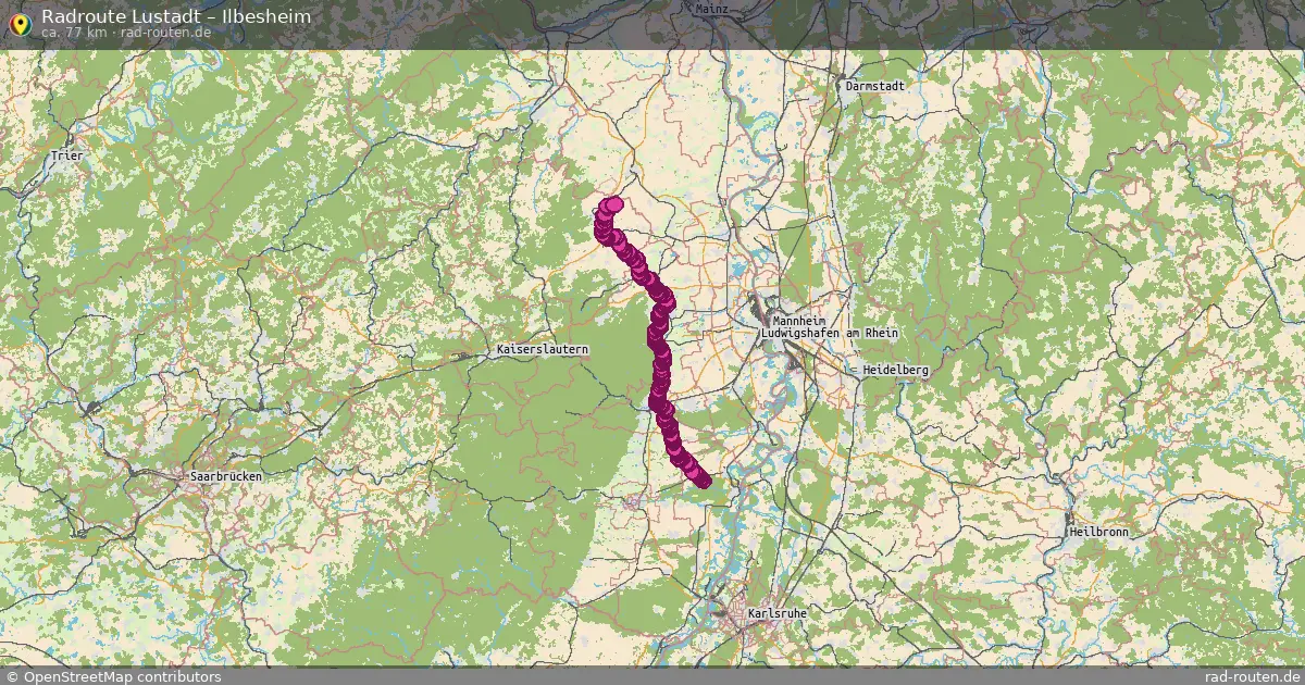 Radtour Lustadt – Ilbesheim