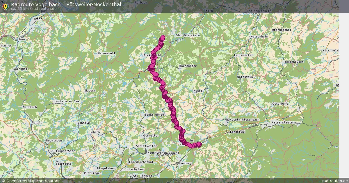 Radtour Vogelbach – Rötsweiler-Nockenthal
