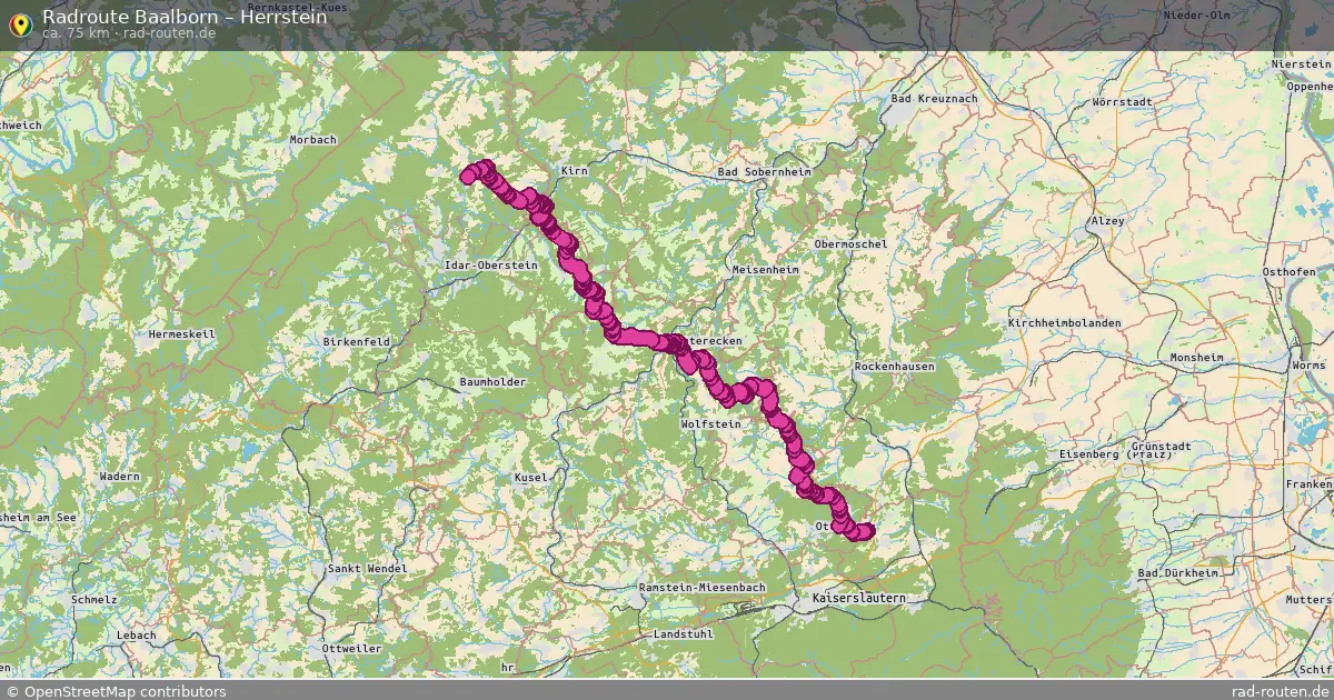 Radtour Baalborn – Herrstein