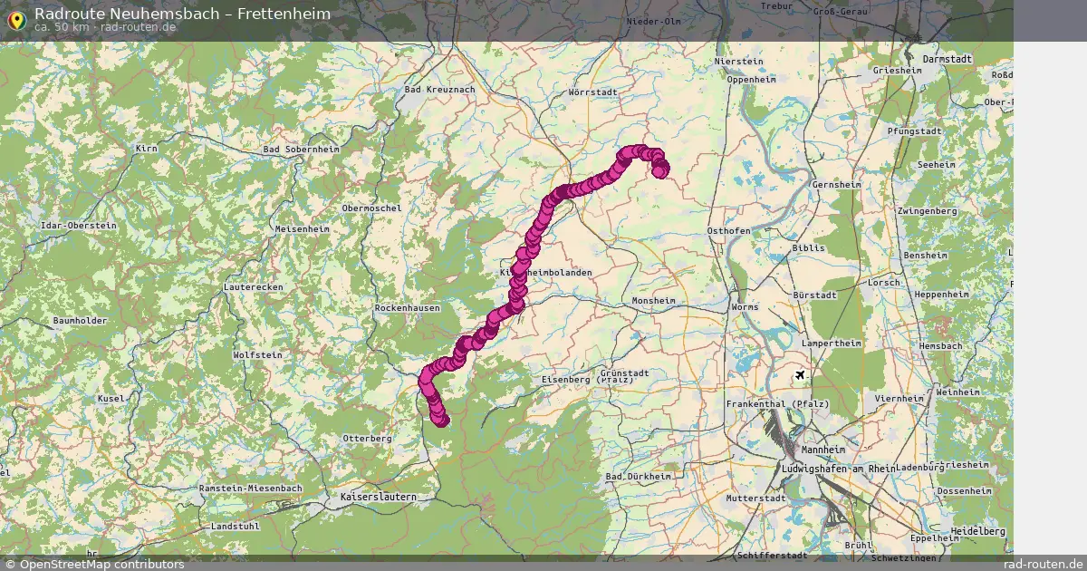 Radtour Neuhemsbach – Frettenheim