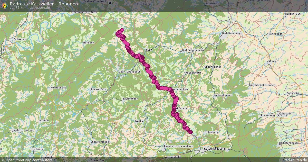 Fahrradroute Katzweiler – Rhaunen