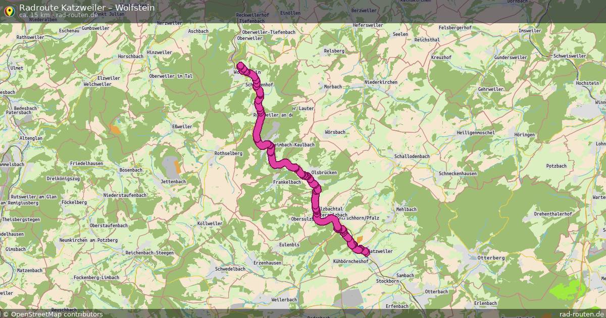 Fahrradroute Katzweiler – Wolfstein